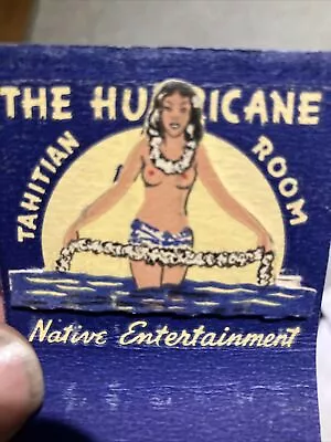 Hurricane Tiki Girls Nude Matchbook  • $20