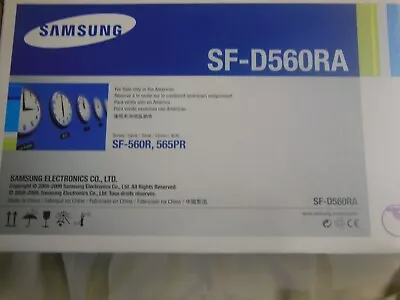 Genuine Samsung Black Toner Cartridge SF-D560RA SFD560RA Fast Shipper • $39.95