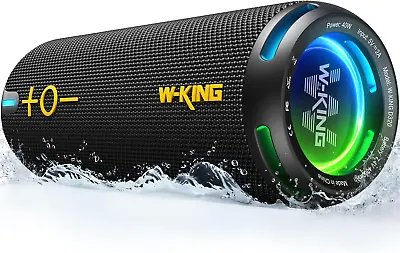  W-KING D32 Portable Bluetooth Speaker IP67 Waterproof 40W Loud Wireless Boombox • £79.70