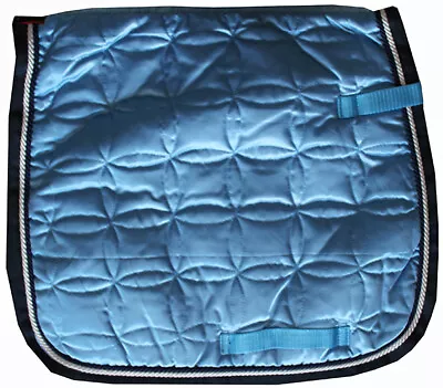 SKY BLUE Equestrian Horse Riding Saddle Pad Star PONY Dressage GP Saddle Cloth • $27.95