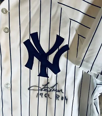 Tom Tresh New York Yankees Autographed Jersey 1962 HOF  • $300