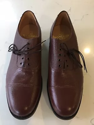 £100 • Buy Sanders Leather Officers Brown Shoes Size 13