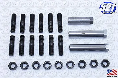 Exhaust Manifold Hardware Kit Sleeve Nuts Fits 68-74 383 440HP B/E Body Mopar • $34.95