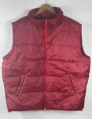 Back To The Future Puffer Vest Mens 2XL Red Universal Studios Marty McFly • $50