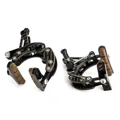 Carbon Fiber Road Bike C Brake Calipers Ultra Light Weight Set Track Race Ztto • $216