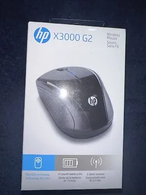 Brand New Sealed HP X3000 G2 Wireless Mouse Black (2C3M3AA#ABA) 3 Button • $11.50