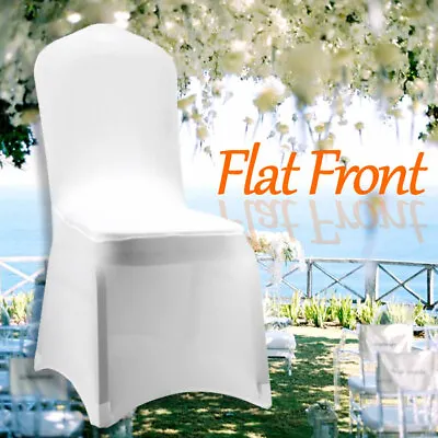 £159.99 • Buy 100X Chair Covers Spandex Lycra Cover Wedding Banquet Anniversary Party White
