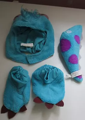 Disney Monsters Inc Sulley Costume Accessories Headpiece Tail & Slipper Feet • $8.46