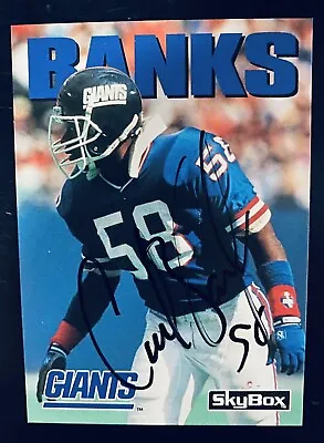 Carl Banks Signed Autograph NFL New York Giants Football Card • $6