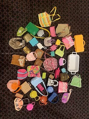 Lot Of Vintage Barbie Purses And Bags ( 47 Items) • $15