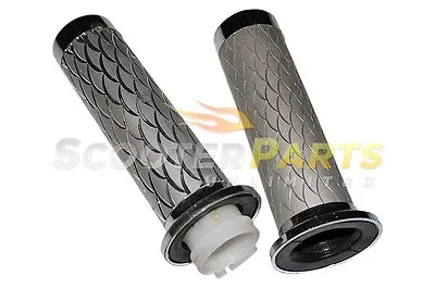 Throttle Control Grip Silver For Monster Moto MM-B80 AF MG RT Mini Bike 2.5HP • $19.95