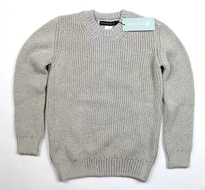 BRAND NEW- Ireland's Eye Ribbed Crew Neck Pullover- Silver Marl- M- MSRP $225 • $50