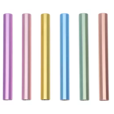  6 Pcs Nail Pen Cap Liner Brush Caps Crystal Quartz Hair Clips Protector Metal • $10.34