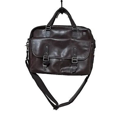 T-Tech Tumi Briefcase Forge Tamarack Messenger Laptop Bag Leather Work Office • $149.99