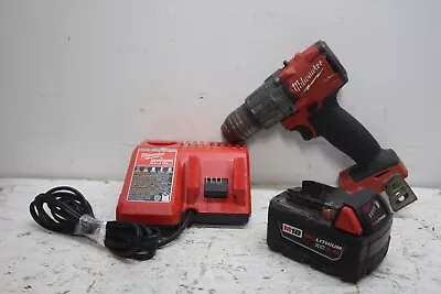 Milwaukee M18 FUEL 1/2  Hammer Drill 2804-20 W/ 5.0 Battery & Charger • $141.51