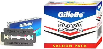 100 Blades Gillette Wilkinson Sword Blades Double Edge Safety Razor Free Ship • $21.85