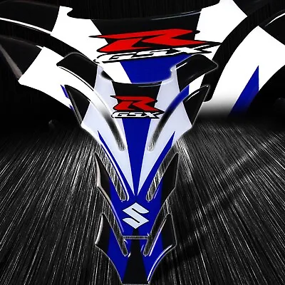 3D Gel Gas/Fuel Tank Pad Decal/Sticker Reflective Suzuki & GSXR Logo White/Blue • $23.99