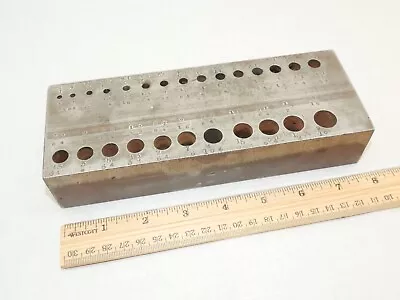 Heavy Duty Machinist Tools VINTAGE Drill  Index Or Gage Block 10 Lbs! • $25