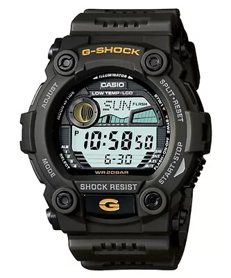 Casio G-Shock Digital Mens Green Moon Tide Graph Watch G7900-3 G-7900-3 • $128.90