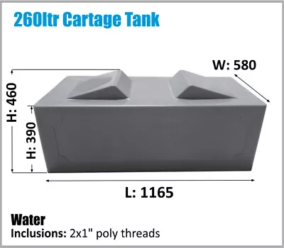 $545 • Buy 260 Ltr Rv Ute Caravan Cartage Water Tank Oz Made Ask For Freight Price. 