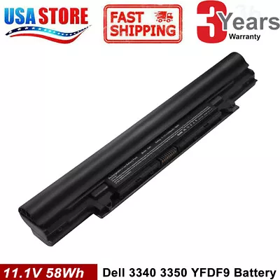 FOR Dell Latitude 3340 3350 Laptop Battery 11.1V 5200mAh YFDF9 HGJW8 V131 2nd • $23.99