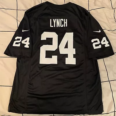 Las Vegas - Oakland Raiders - Marshawn Lynch - Nike Game Jersey - Black XL • $69.99