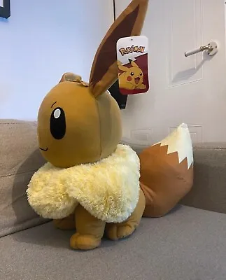 Large 50cm+ Pokémon Eevee Plush Toy - Soft Cuddly & Collectible Teddy • £19.99