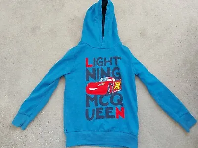 Lightning Mcqueen Blue Hooded Sweatshirt. Size 8-9. Euro Size 134 • £5