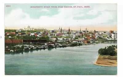 Postcard Mississippi River High Bridge St. Paul MN Vintage Postcard Unposted • $4.70