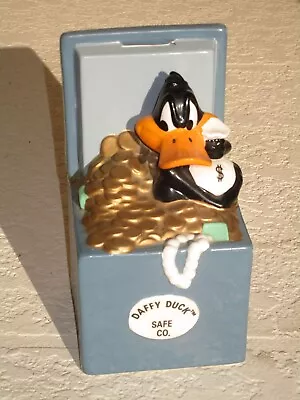 Vintage Daffy Duck Money Bags Ceramic Sorted Coin Bank Warner Brothers 1989! • $45