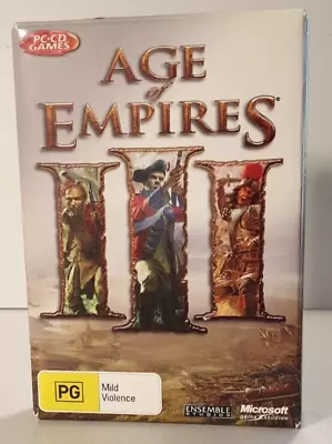 AGE OF EMPIRES III 3 PC CD-ROM GAME Real-Time Strategy (RTS). Game Is Complete. • $19.99