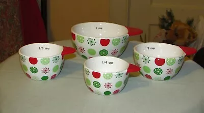 Ganz Christmas Snowflakes Measuring Cups Set Of 4 Very Nice! • $6