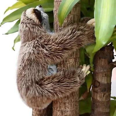 35cm Soft Realistic Animal Sloth Stuffed Doll Sloth Critters Plush Toy Xmas Gift • $14.15