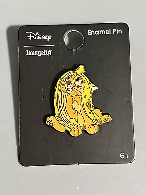 LOUNGEFLY DISNEY OLIVER AND COMPANY ENAMEL PIN OLIVER BANANA PEEL HTF Rare • $39.99