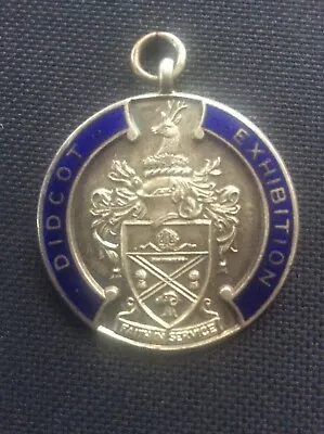 Rare Vintage Blue Enamel Medallion Didcot Railway Exhibition Coat Of Arms 40 Mm  • £45