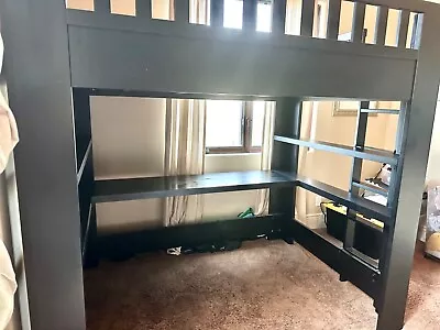 Restoration Hardware Bunk Bed (full) With Desk Underneath  • $600