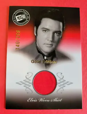 Elvis Presley Movie Worn Shirt Relic Swatch Card Gold Edition #140/299 Stay Away • $84.95