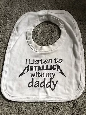 White Baby Bib Metallica  • £0.99