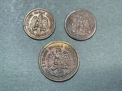 Mexico 3 Coins Lot • $10