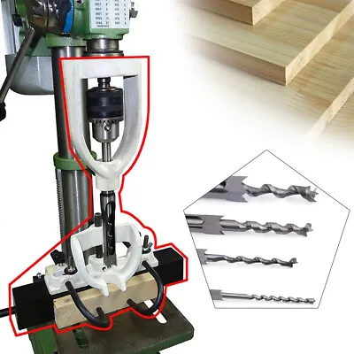 New Mortising Kit Woodworking Drill Press Locator Tool Set Square Hole Chisel • $72.20