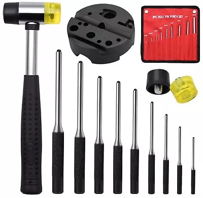 Roll Pin Punch Set 14Pcs Gunsmithing Removing Repair Tools Universal Gun Block • $24.52