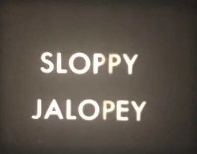 “Sloppy Jalopey” (1952) Mr Magoo 8mm Film Magoo Test Drives Car Terrified Sale • $9.99