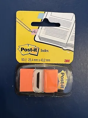 Post-It Index Flag Page Marker Orange Self Adhesive - Pack 50 • £3