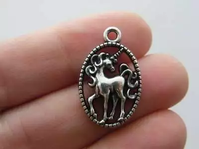 4 Unicorn Charms Antique Silver Tone A14 • £2.71