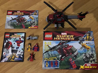£90 • Buy LEGO 6866 Marvel Super Heroes: Wolverine's Chopper Showdown - BOXED & COMPLETE