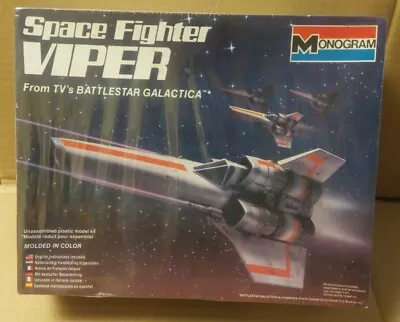 Vtg 1978 Battlestar Galactica Space Fighter Colonial Viper Monogram Model Sealed • $75.98