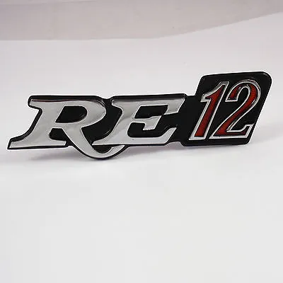 RE12 Metal Grille Badge Chrome New For Mazda RX2 RX3 RX4 Rotary Rotor Savanna • $42.95