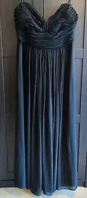 CITY CHIC Black Strapless Formal Gown | Maxi Dress | Fully Lined | Size M [18] • $55