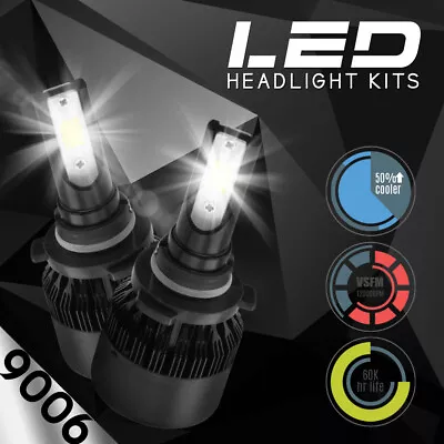 XENTEC 388W CREE LED Headlight High/Low Beam 6000K White 9005 9145 9006 Kit • $17.99