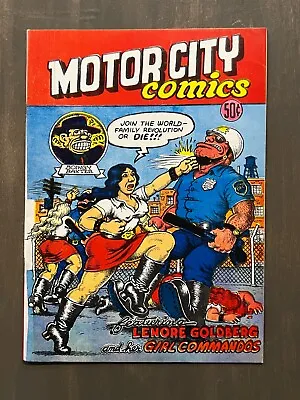 💥 Motor City Comics # 1 1969 Robert Crumb 1st Print RARE Underground Comix 💥 • $129.31